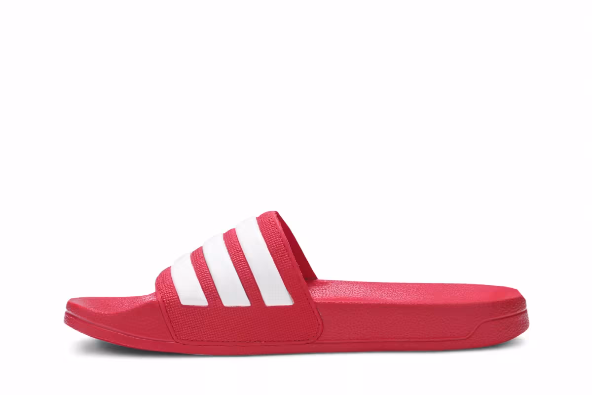 Adidas Adilette CloudFoam Slides Scarlet, view 4