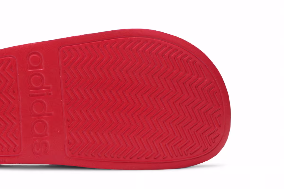 Adidas Adilette CloudFoam Slides Scarlet, view 6