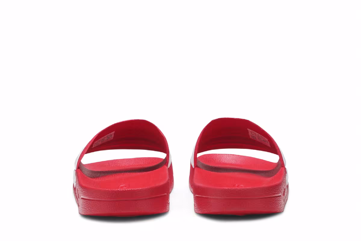 Adidas Adilette CloudFoam Slides Scarlet, view 7