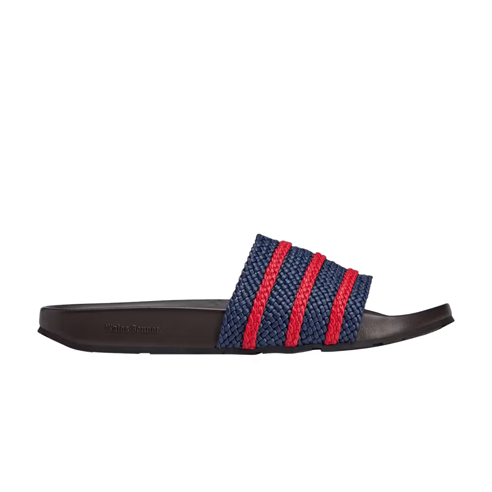Wales Bonner x adidas Adilette Slide Night Indigo Scarlet