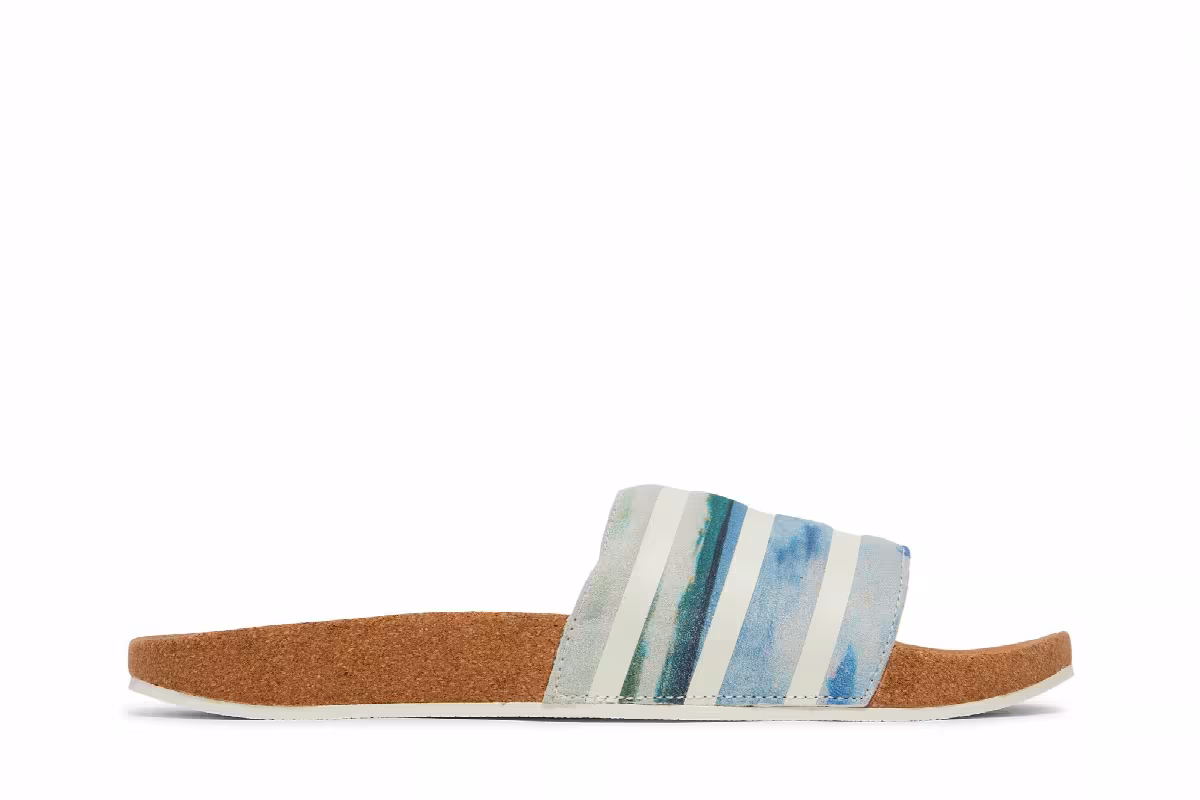 adidas Adilette Slides Cork, view 2