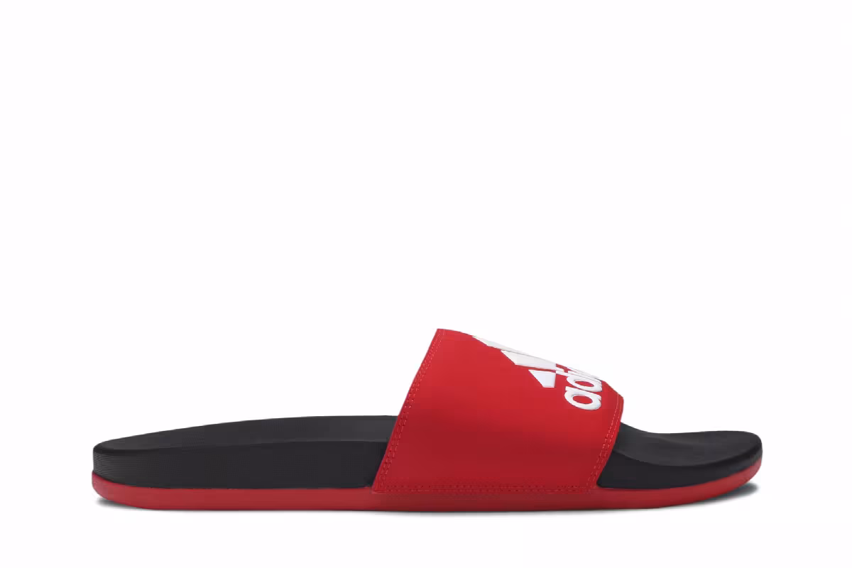 Adidas Adilette Comfort Slides Active Red, view 2