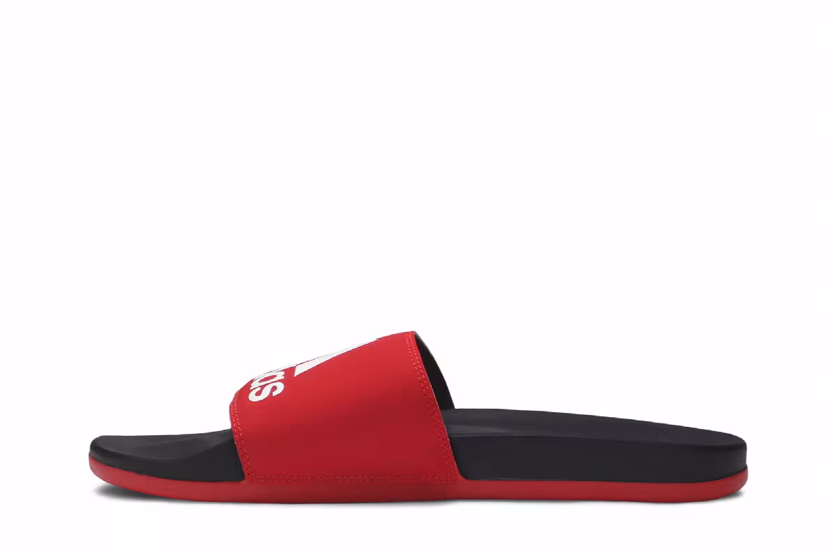 Adidas Adilette Comfort Slides Active Red, view 4