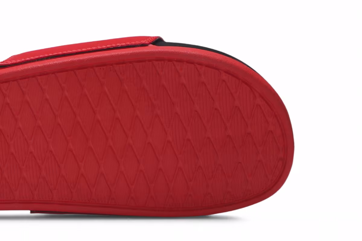 Adidas Adilette Comfort Slides Active Red, view 6