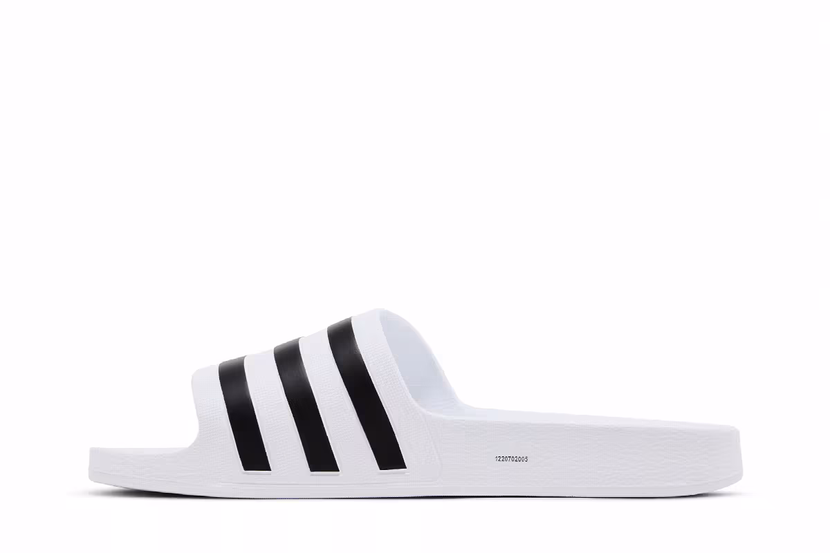adidas Adilette Aqua Slides Cloud White, view 4