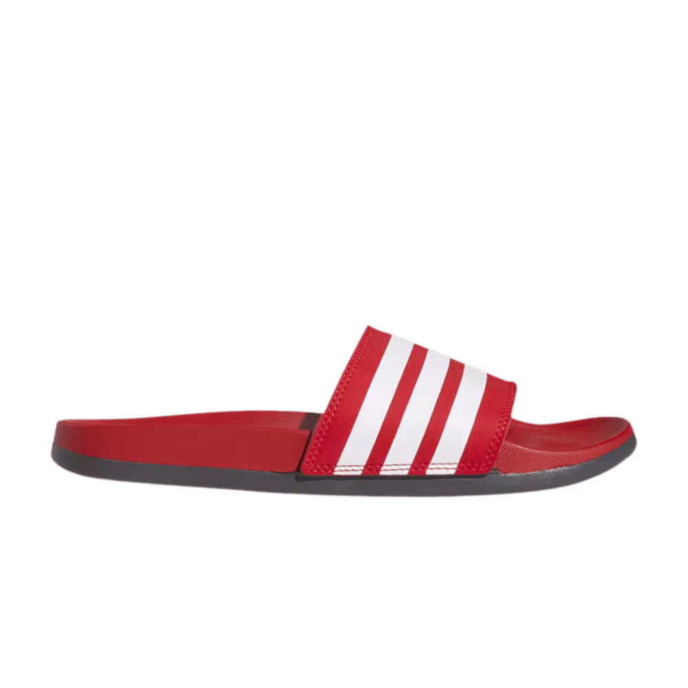 Adidas Adilette Comfort Slides Scarlet White