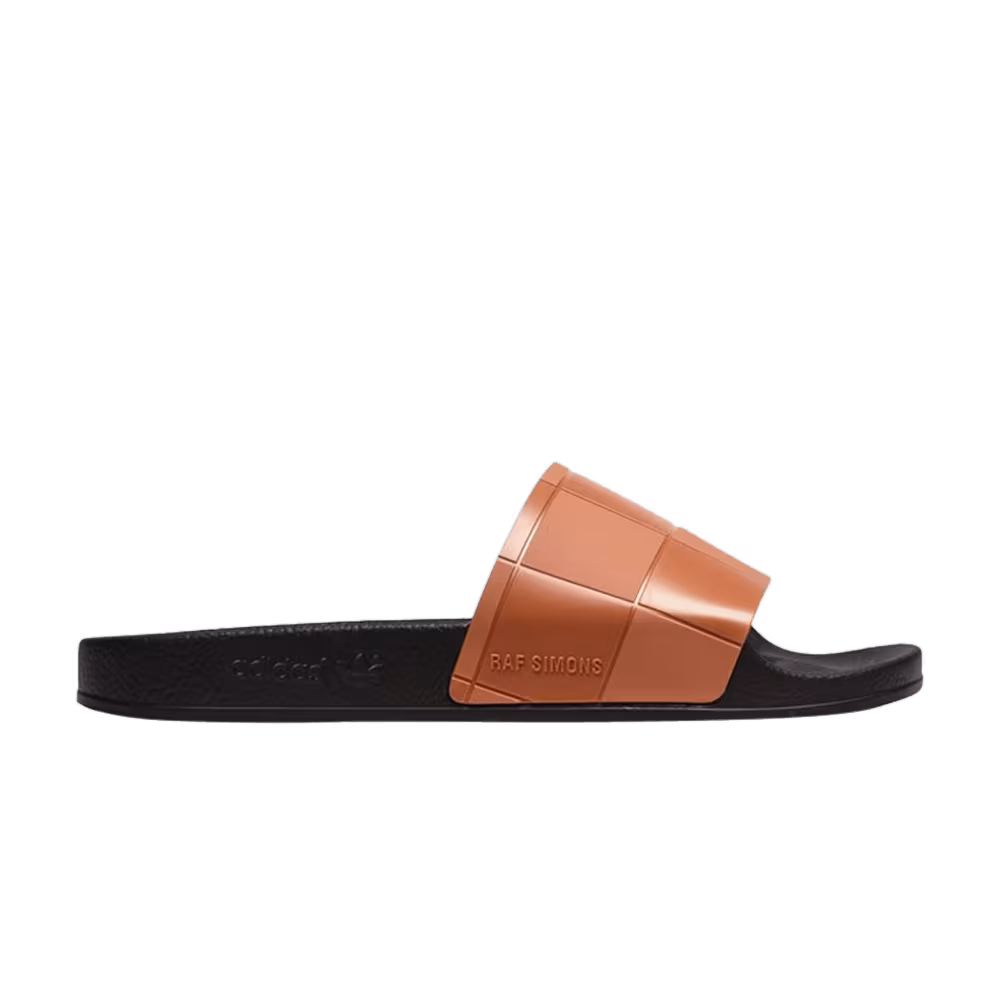 Raf Simons x adidas Adilette Dark Brown Checkerboard