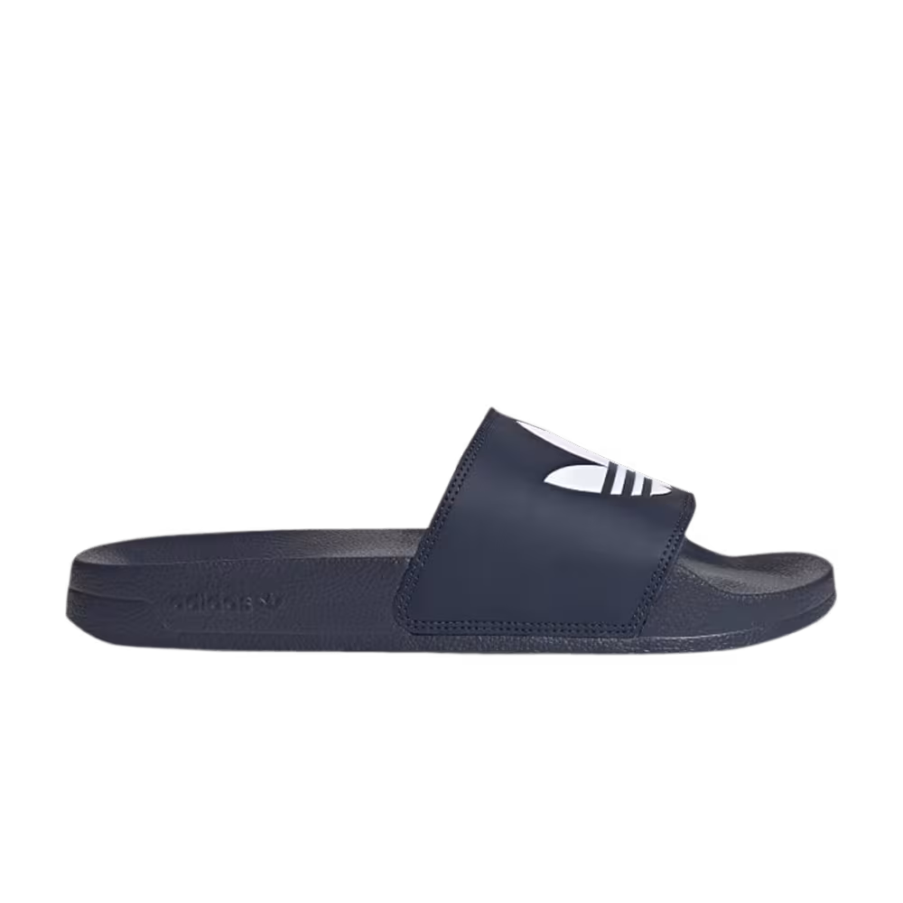 Adidas Adilette Lite Slides Trefoil Logo - Collegiate Navy