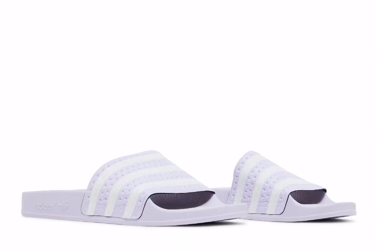 Adidas Women's Adilette Slides Purple Tint, view 9