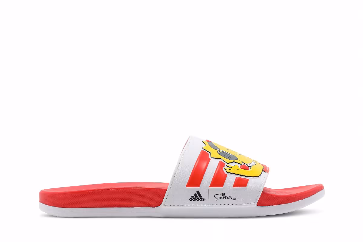 The Simpsons x adidas Women's Adilette Comfort Slides Lisa, view 2