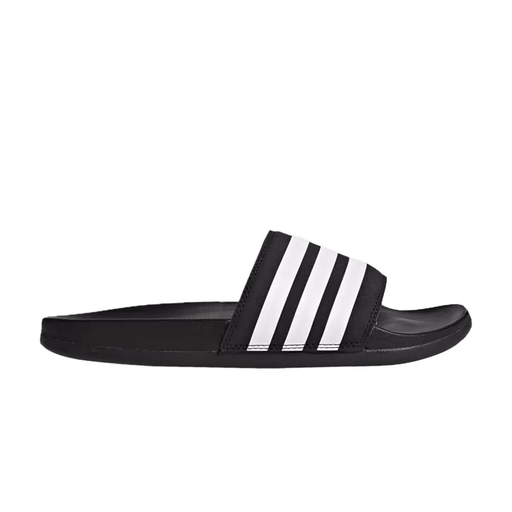 Adidas Women's Adilette Comfort Slides Core Black White