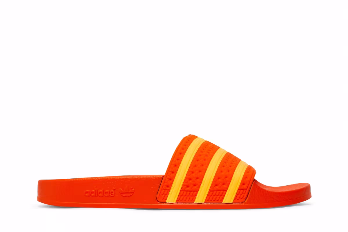 Adidas Women's Adilette Flash Orange, view 2