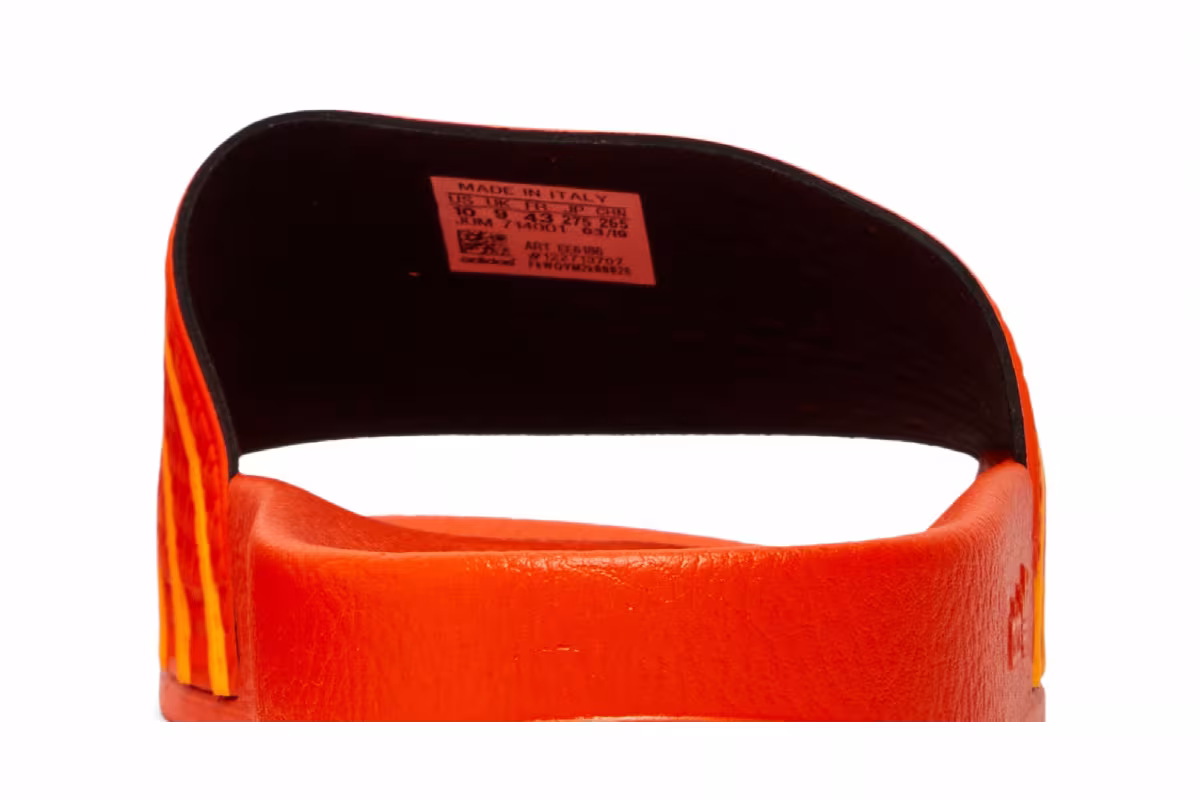 Adidas Women's Adilette Flash Orange, view 8