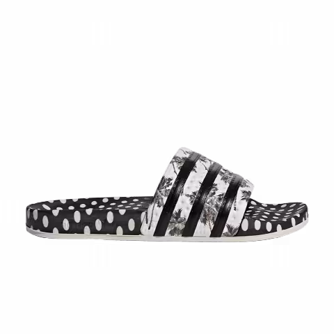 Adidas Wmns Adilette Slide 'Black White Silver'