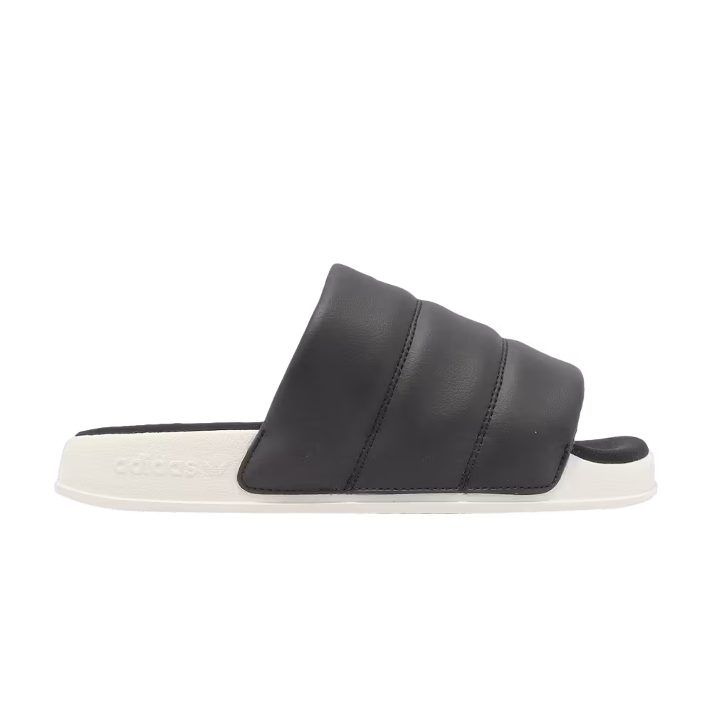 Adidas Women's Adilette Essential Slide Black Off White