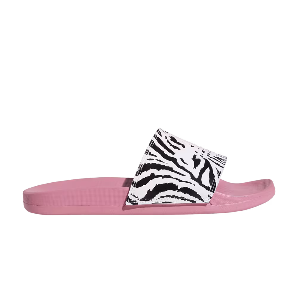 Adidas Women's Adilette Lite Slide Rose Tone Zebra
