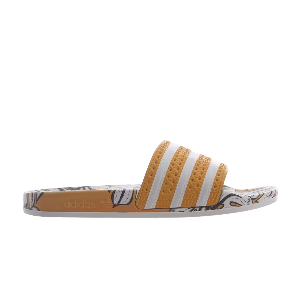 The FARM Company x adidas Women's Adilette Slides Tropical Print