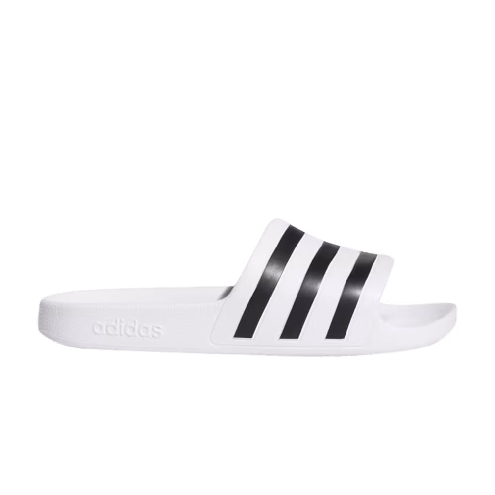Adidas Women's Adilette Aqua Slide Cloud White Black
