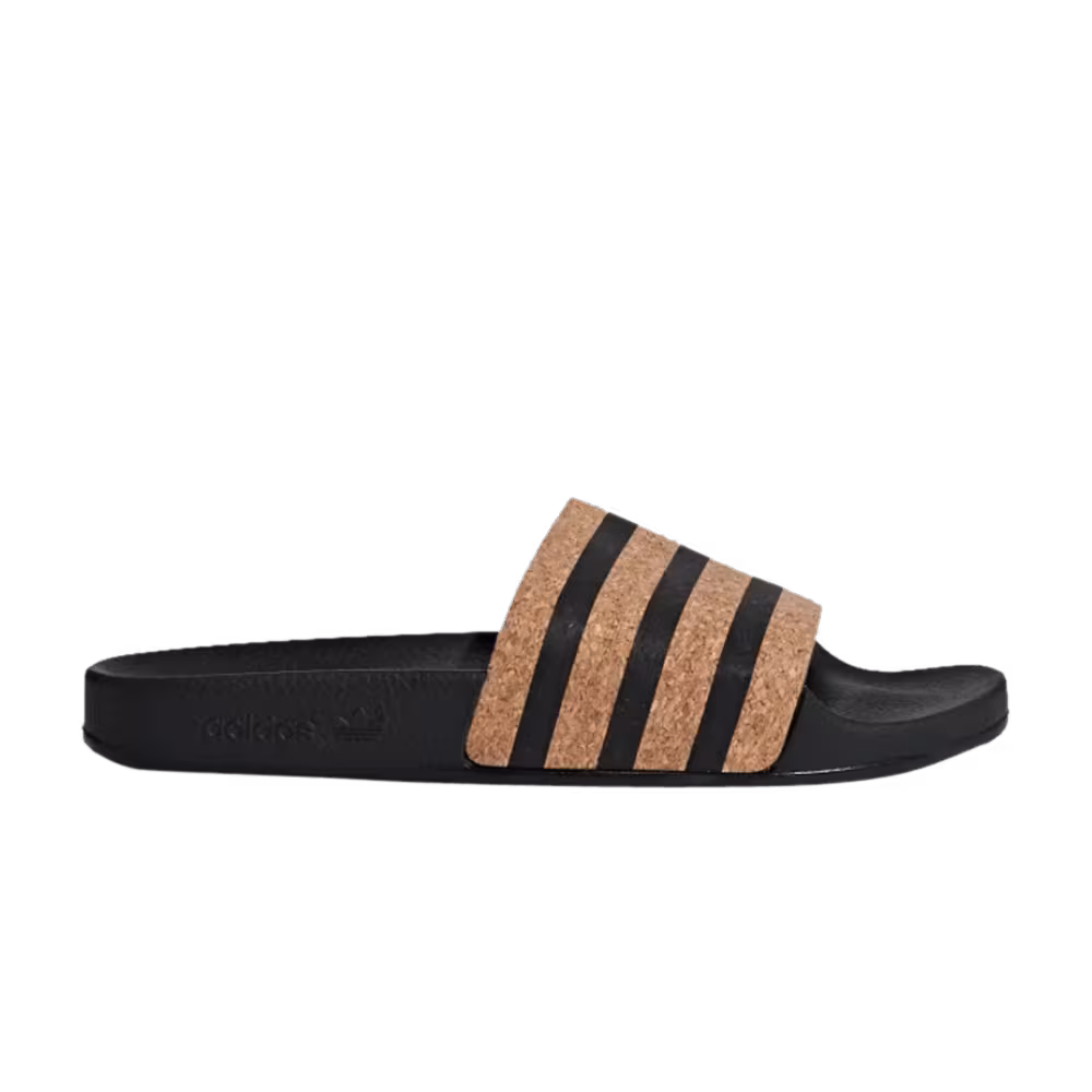 Adidas Women's Adilette Black Cork