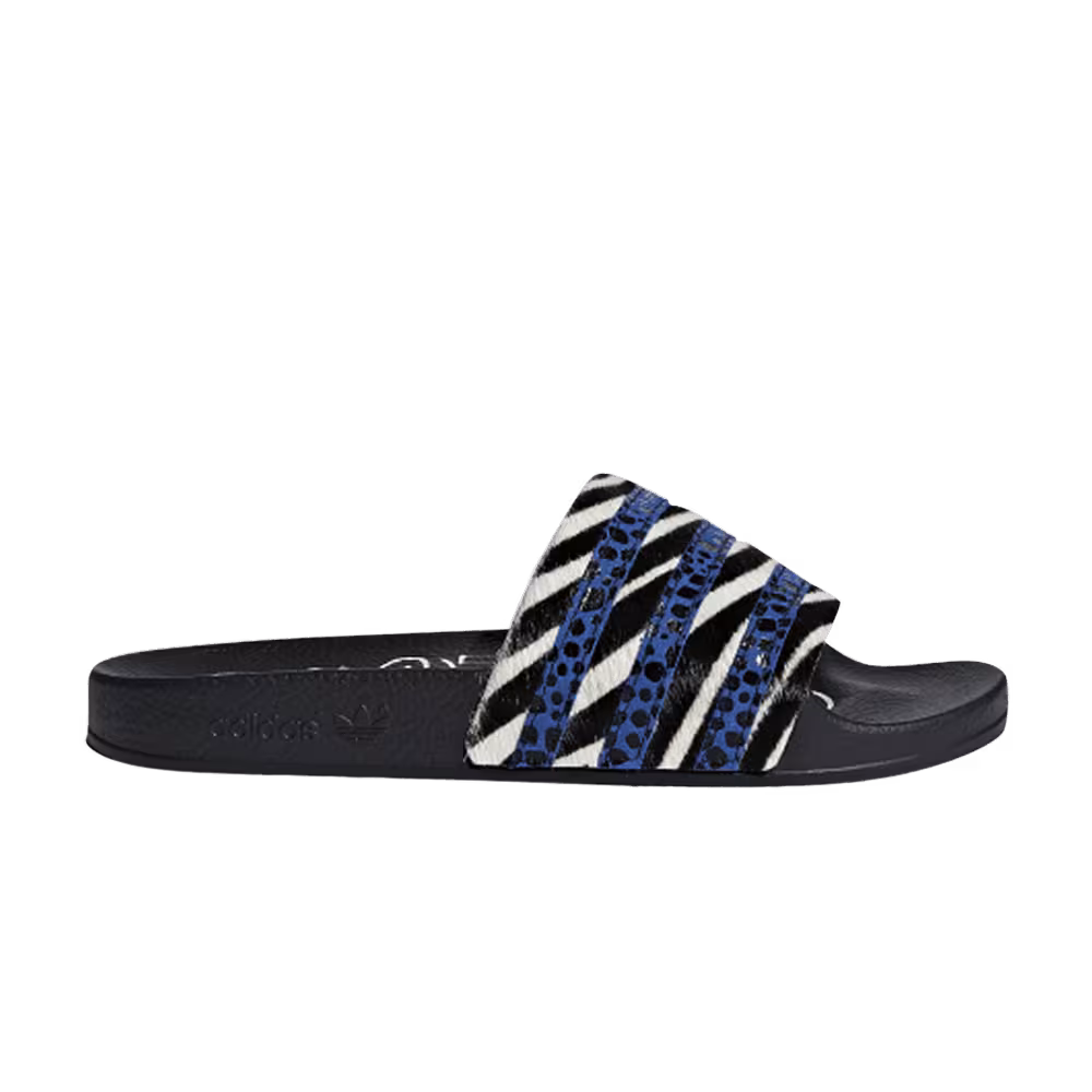 Adidas Women's Adilette Core Black Blue White