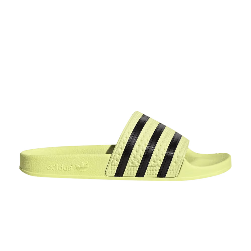 Adidas Women's Adilette Slides Ice Yellow