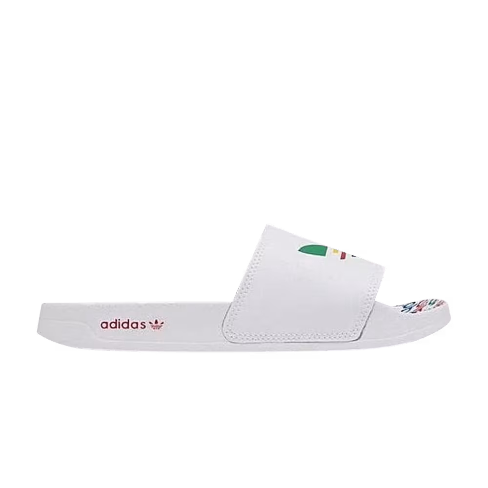 adidas Adilette Slide J White Multi