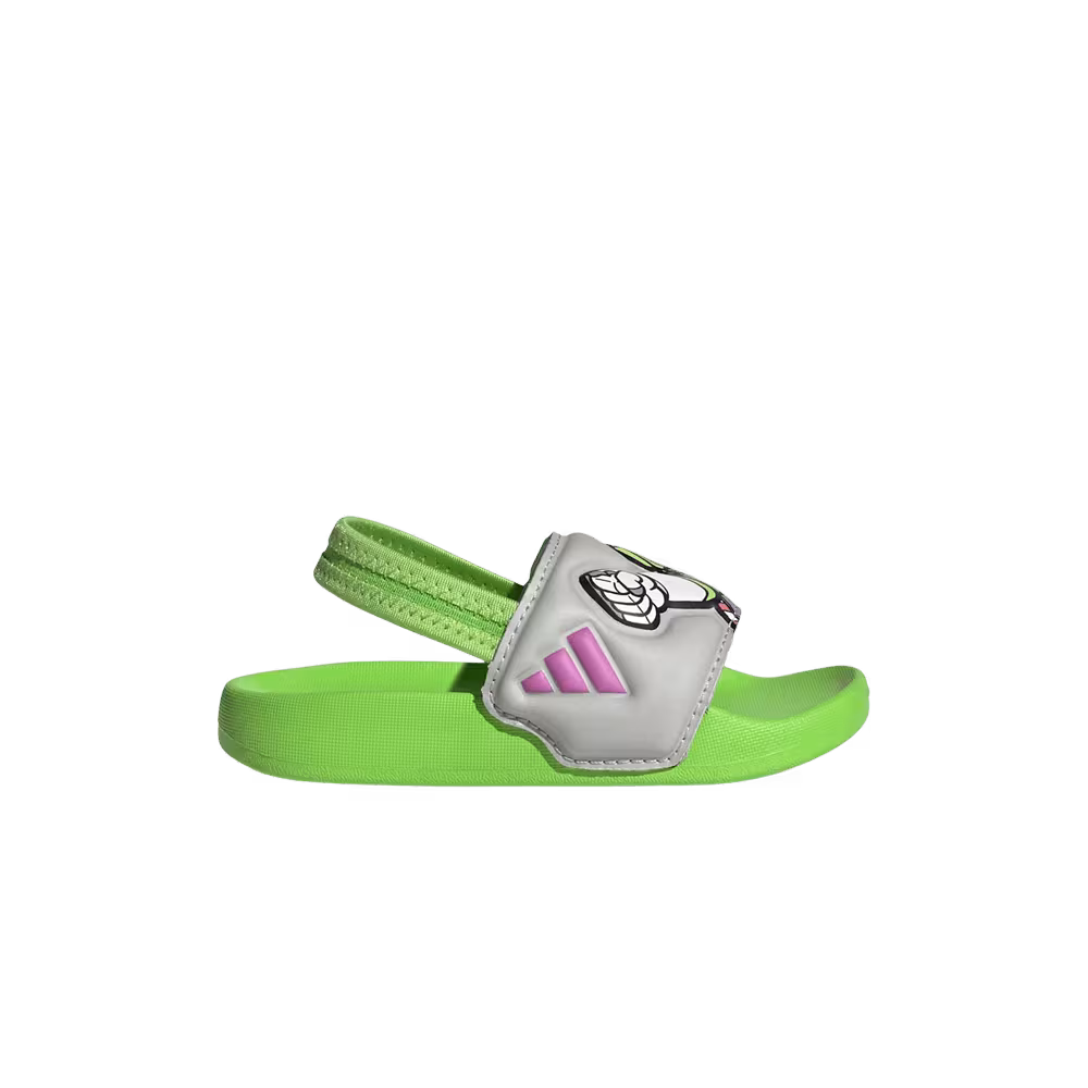 Pixar Toy Story x adidas Adilette Estrap Slides Toddler Semi Solar Green