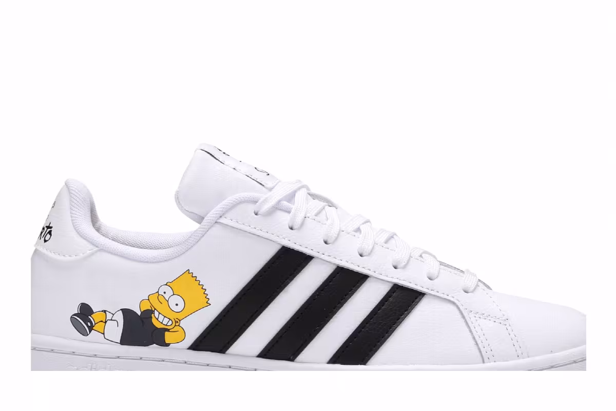 The Simpsons x adidas Grand Court Bart, view 3