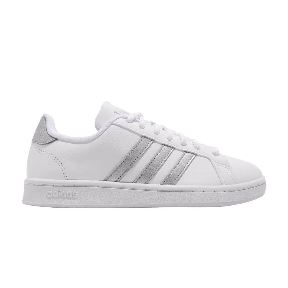Adidas Grand Court White Silver Metallic