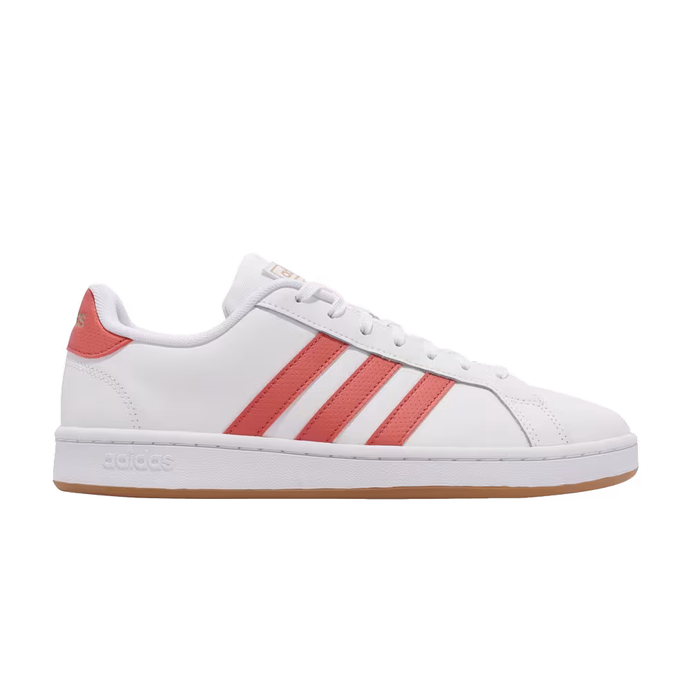 Adidas Grand Court White Crew Red