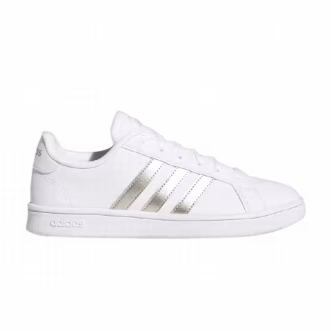 Adidas Wmns Grand Court Base 'White Platinum Metallic'