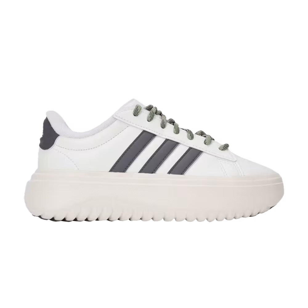 Adidas Women's Grand Court Platform Ivory Black
