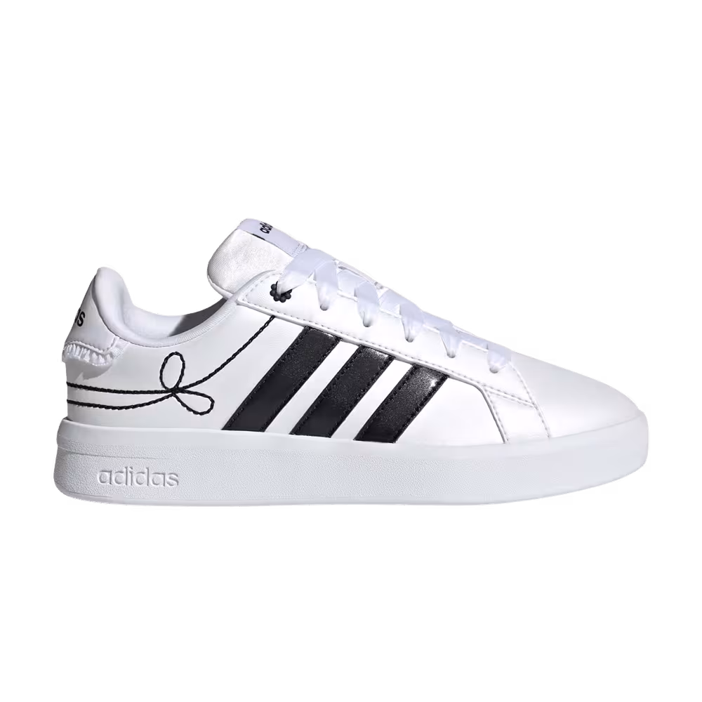 adidas Grand Court 3.0 Big Kid Cloud White Core Black