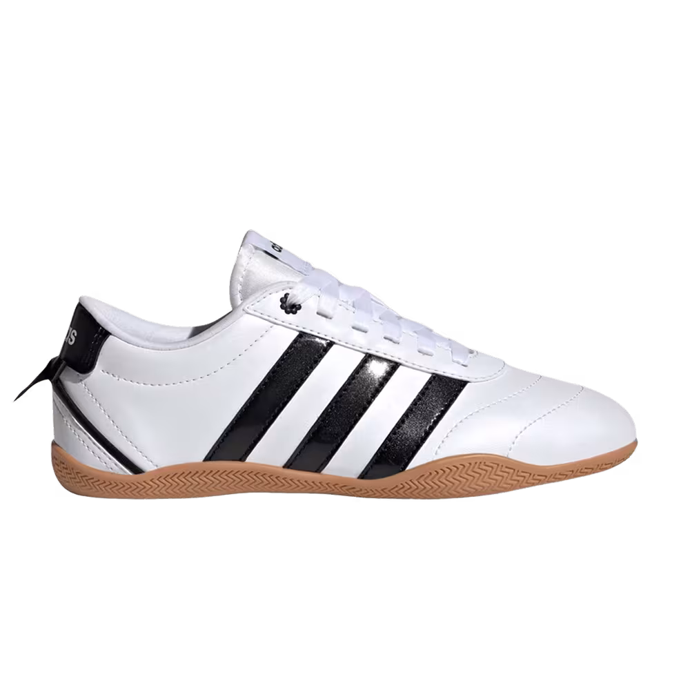 adidas Grand Court Lo Big Kid Cloud White Core Black Hi-Res Yellow