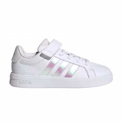 adidas Grand Court 3.0 El Little Kid 'Cloud White Iridescent'