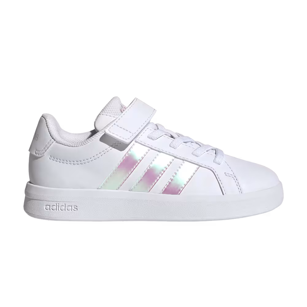 adidas Grand Court 3.0 El Little Kid Cloud White Iridescent