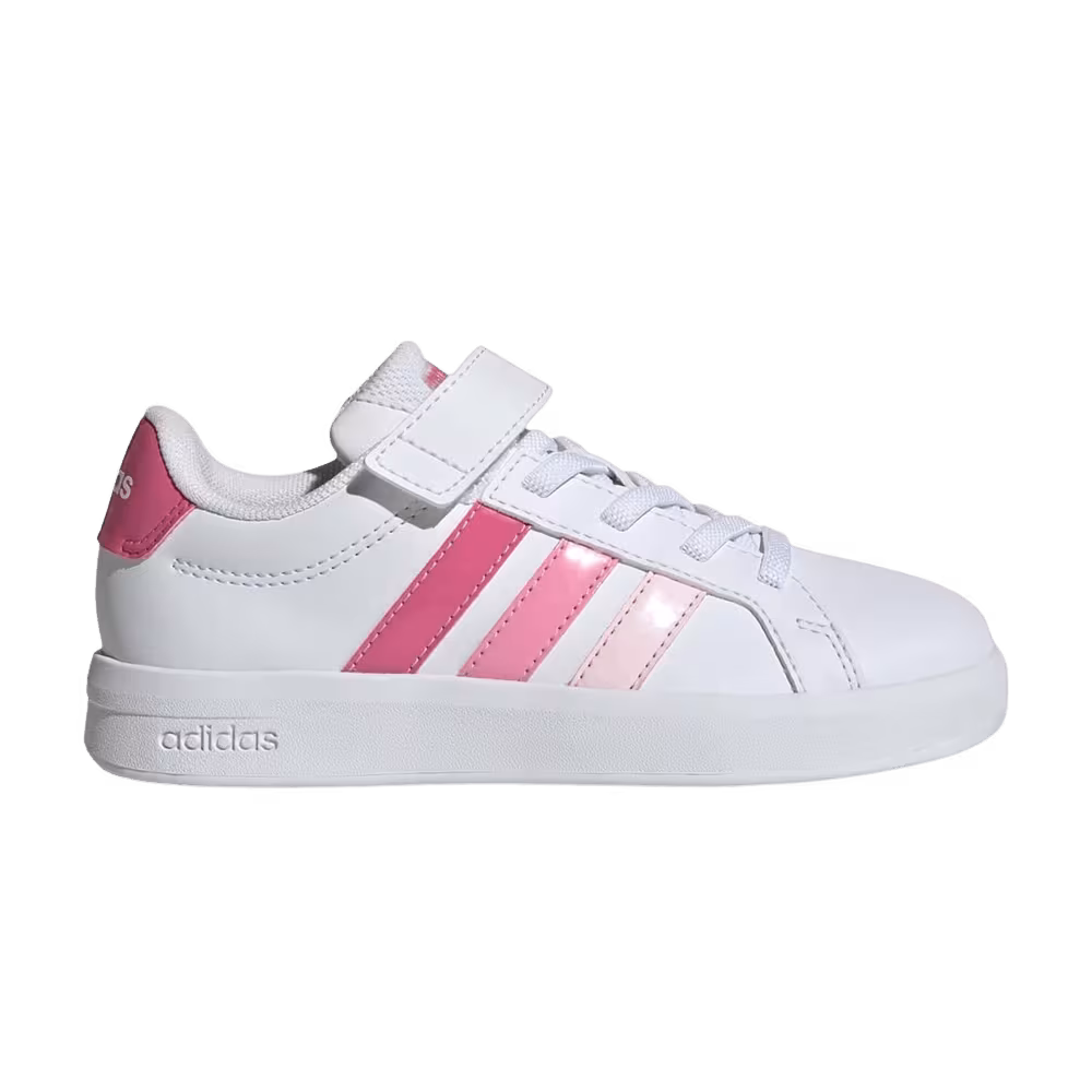 adidas Grand Court 3.0 Little Kid Cloud White Pink Fusion
