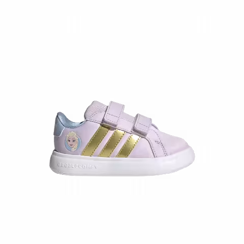Frozen x adidas Grand Court 3.0 Toddler 'Ice Lavender Gold Metallic'