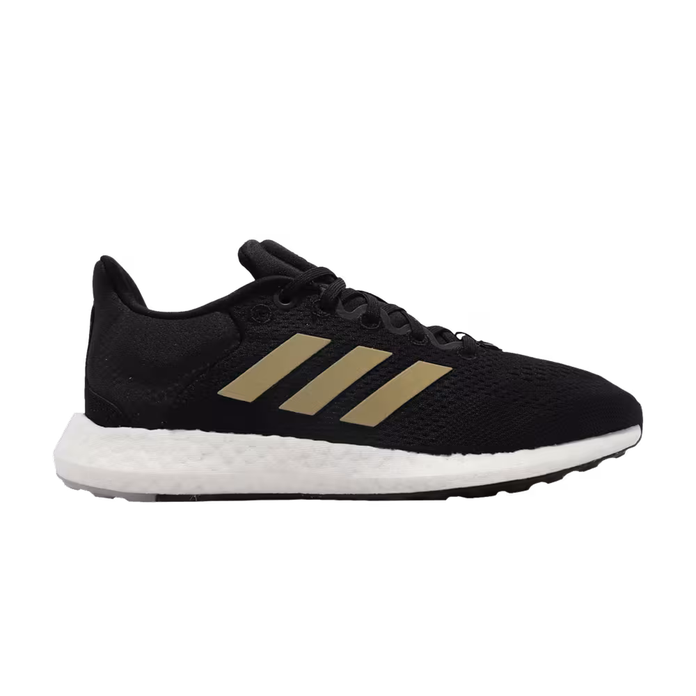 Adidas Women's PureBoost 21 Black Gold Metallic