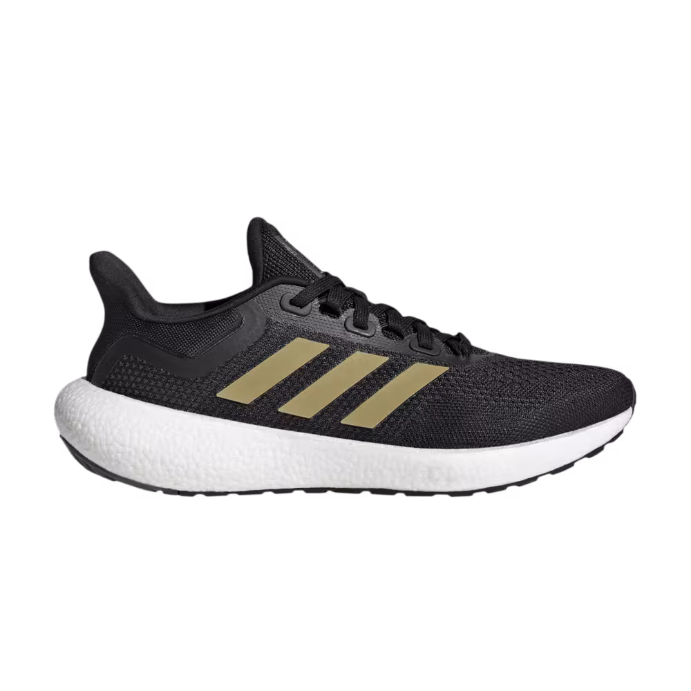 Adidas Women's PureBoost 22 Black Gold Metallic