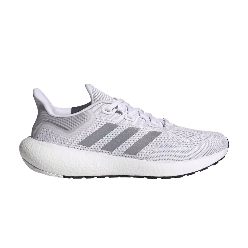adidas Women's PureBoost Jet White Silver Metallic