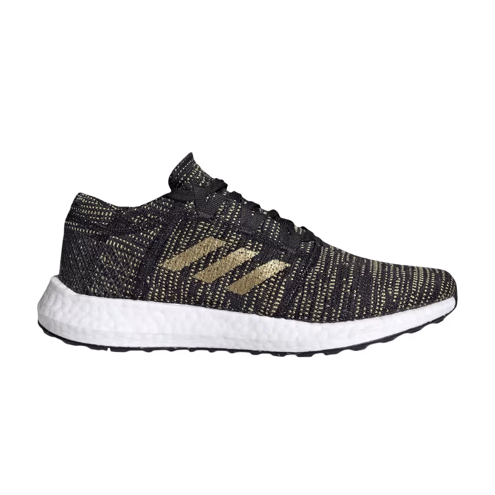Adidas Women's PureBoost Go Black Gold Metallic