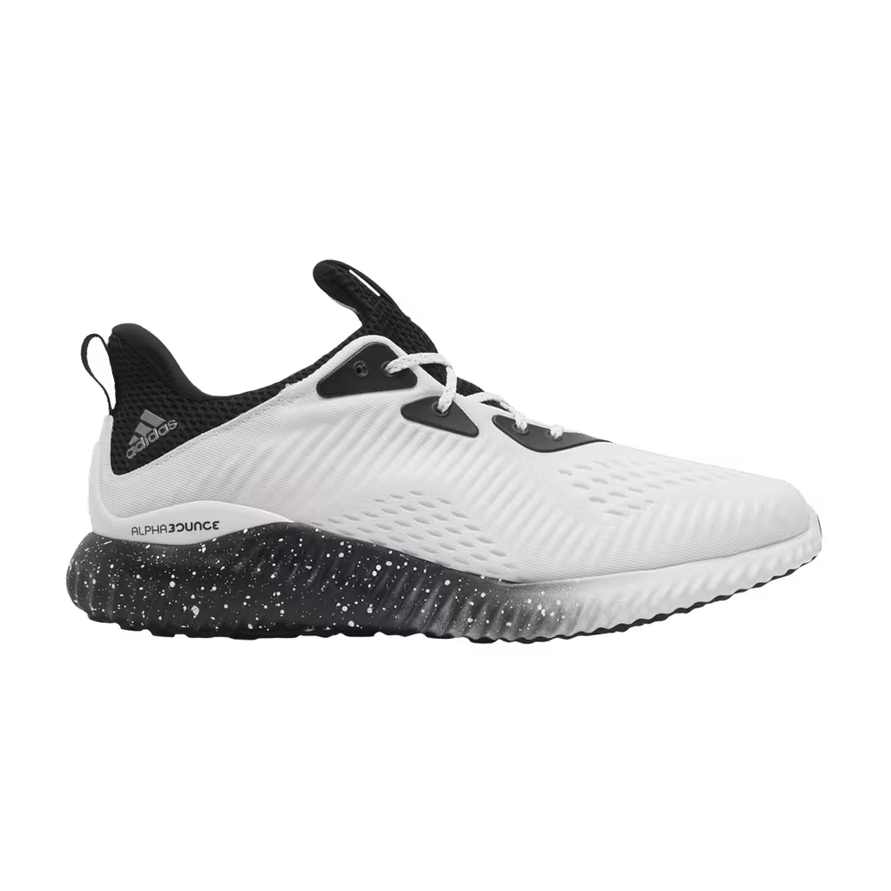 adidas Alphabounce 1 White Black Speckled