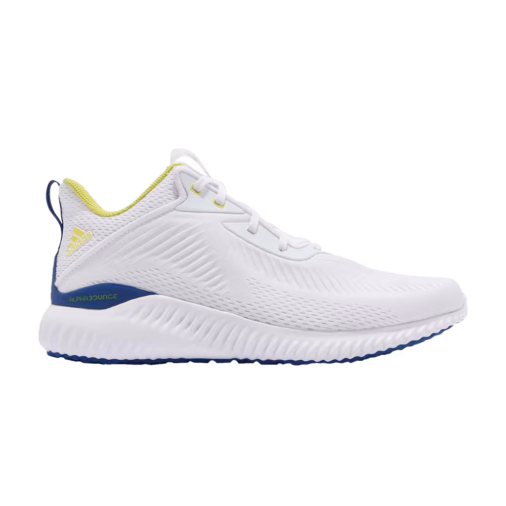 Adidas Alphabounce EK White Royal Yellow