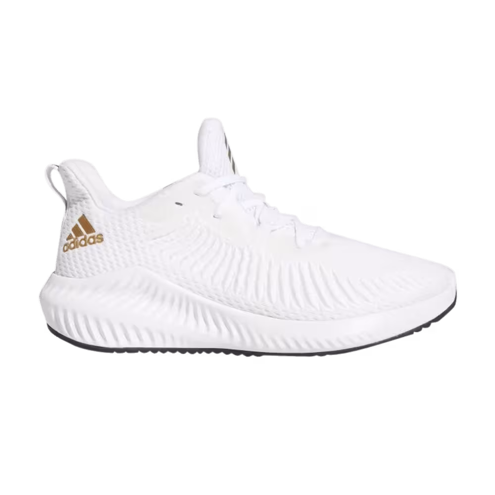 adidas Women's Alphabounce+ 3 White Copper Metallic