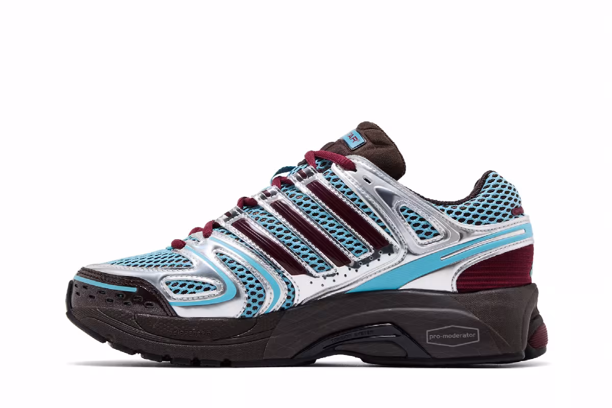 adidas Women's Adistar Control 5 Preloved Blue Dark Brown, view 4