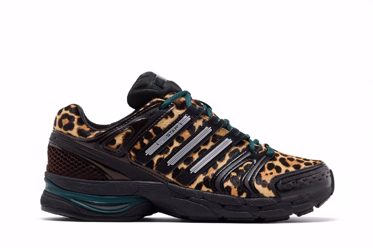 adidas Women's Adistar Control 5 Leopard Aurora Ivy Black, view 2