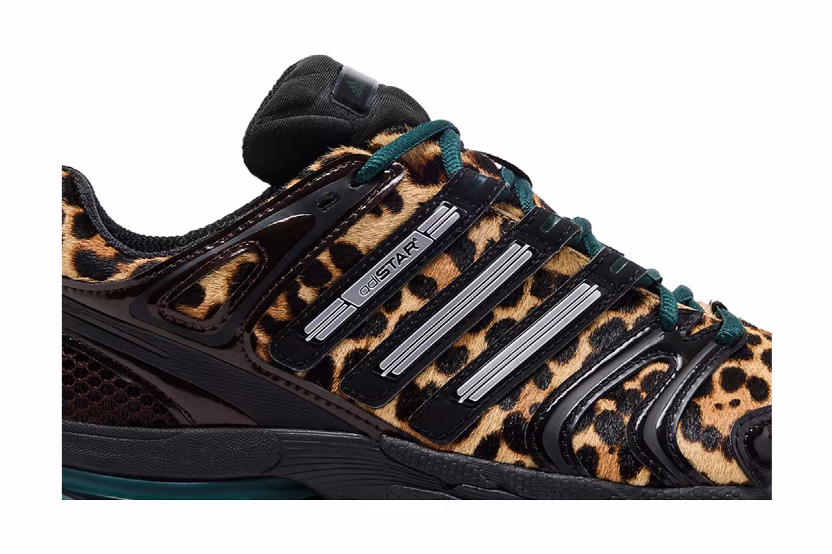 adidas Women's Adistar Control 5 Leopard Aurora Ivy Black, view 3
