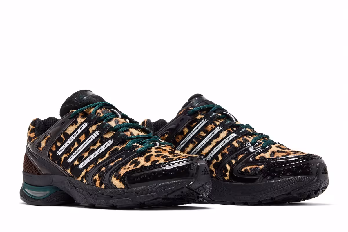 adidas Women's Adistar Control 5 Leopard Aurora Ivy Black, view 9
