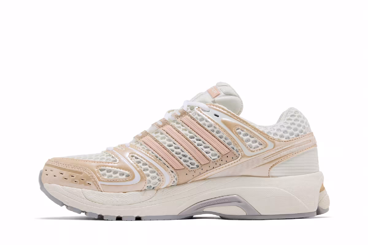 adidas Women's Adistar Control 5 Off White Blush Pink Grey, view 4